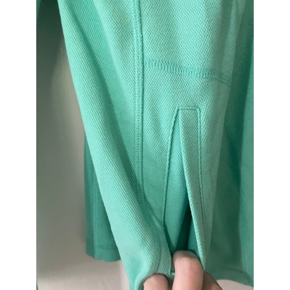 Talbots T by Talbots Women's Mint Green Full Zip Mock Neck Active Jacket Size L - Picture 2 of 6